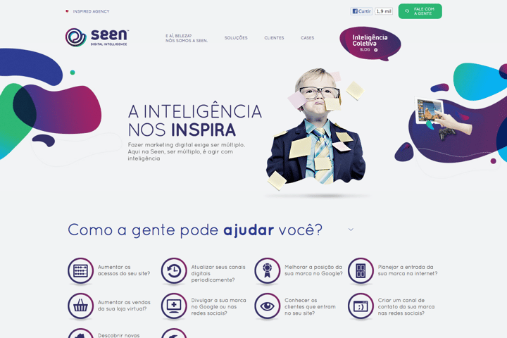 Seen Digital Intelligence website preview